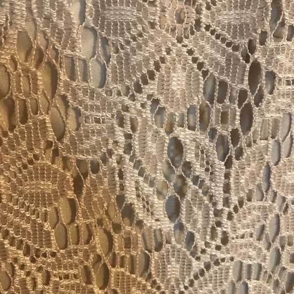 Elegant Beige Lace Dress with Jacket - Picture 8 of 9